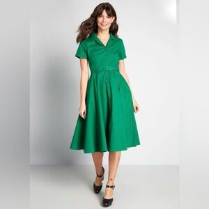 ModCloth x Collectif Cherished Past Green